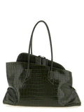 Bicolor Calfskin Shoulder Bag