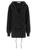 Black Cotton Short Dress