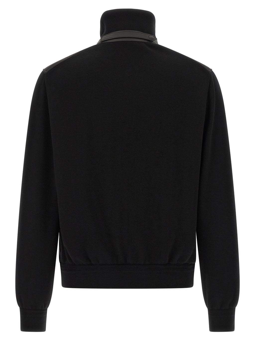Black Wool Bomber