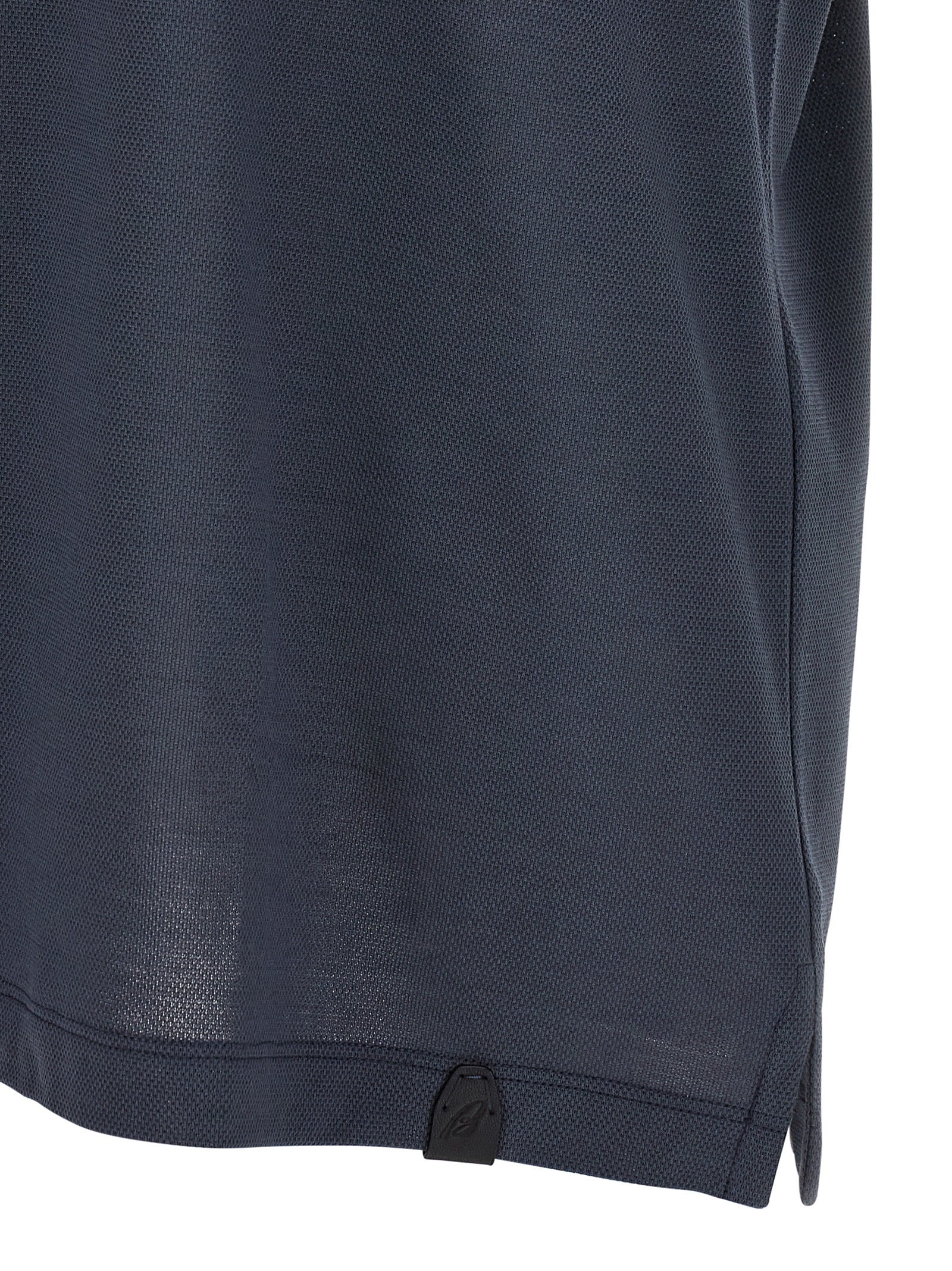 Blue Cotton Polo Shirt