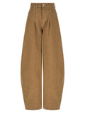 Beige Cotton Jeans Denim