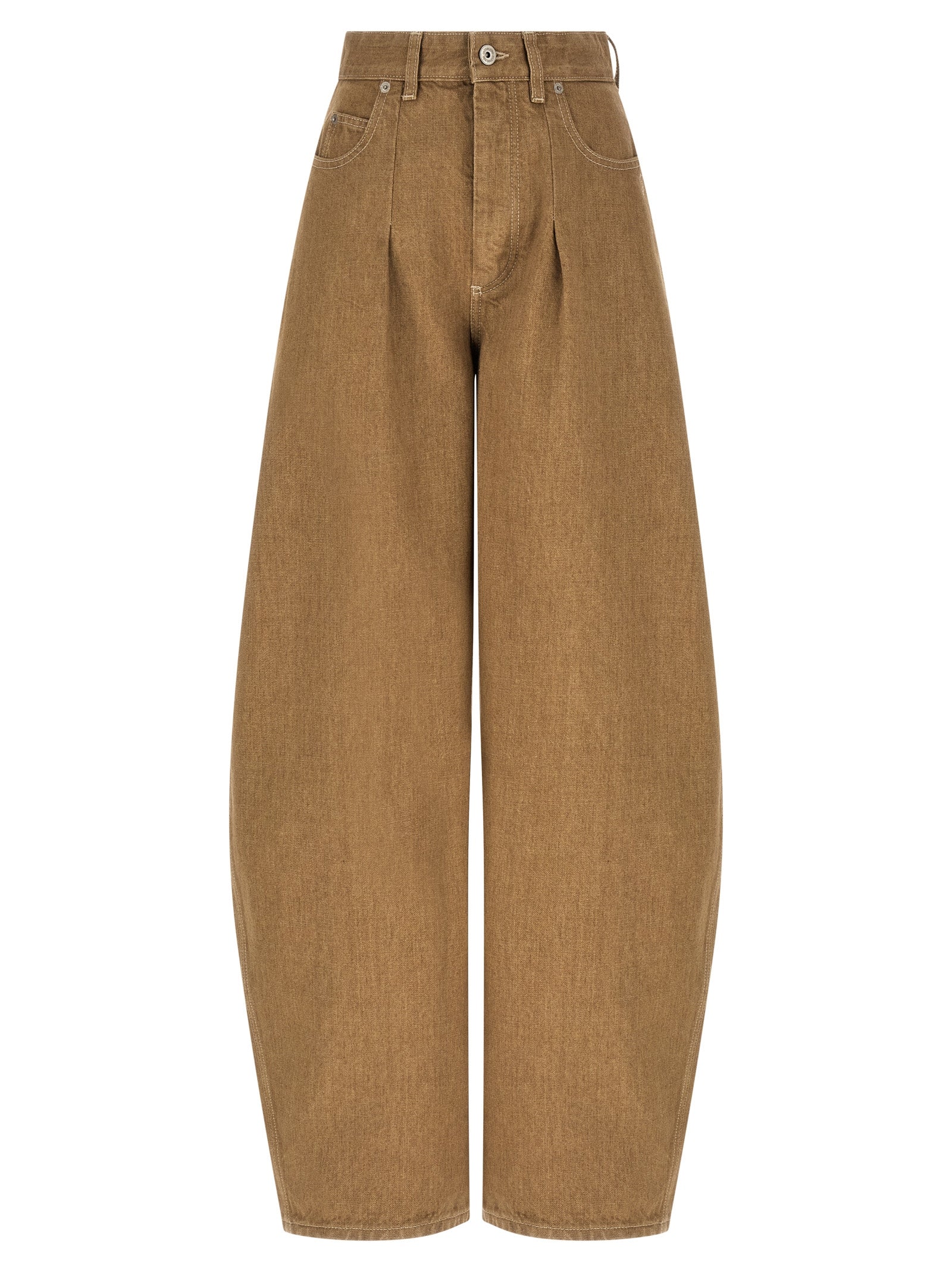 Beige Cotton Jeans Denim