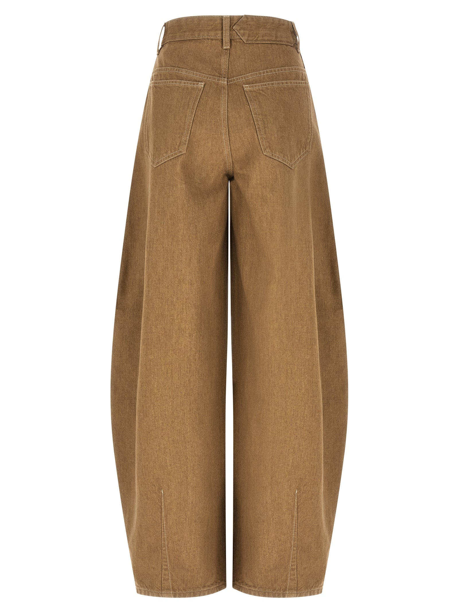 Beige Cotton Jeans Denim