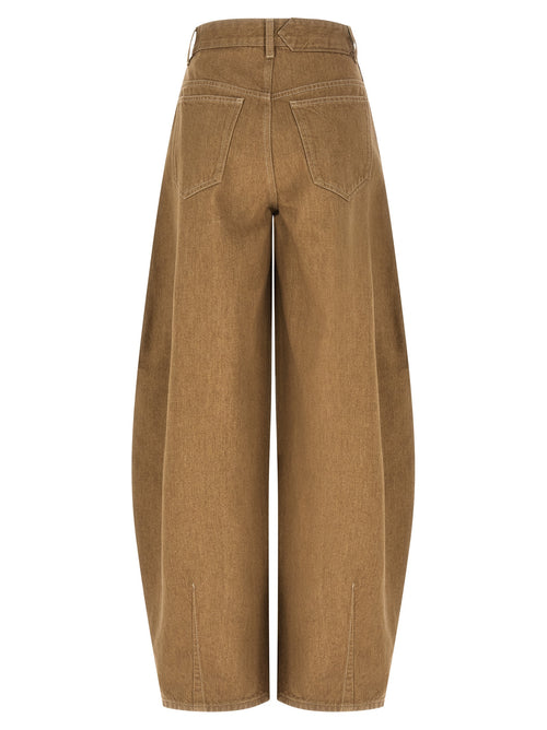 Beige Cotton Jeans Denim