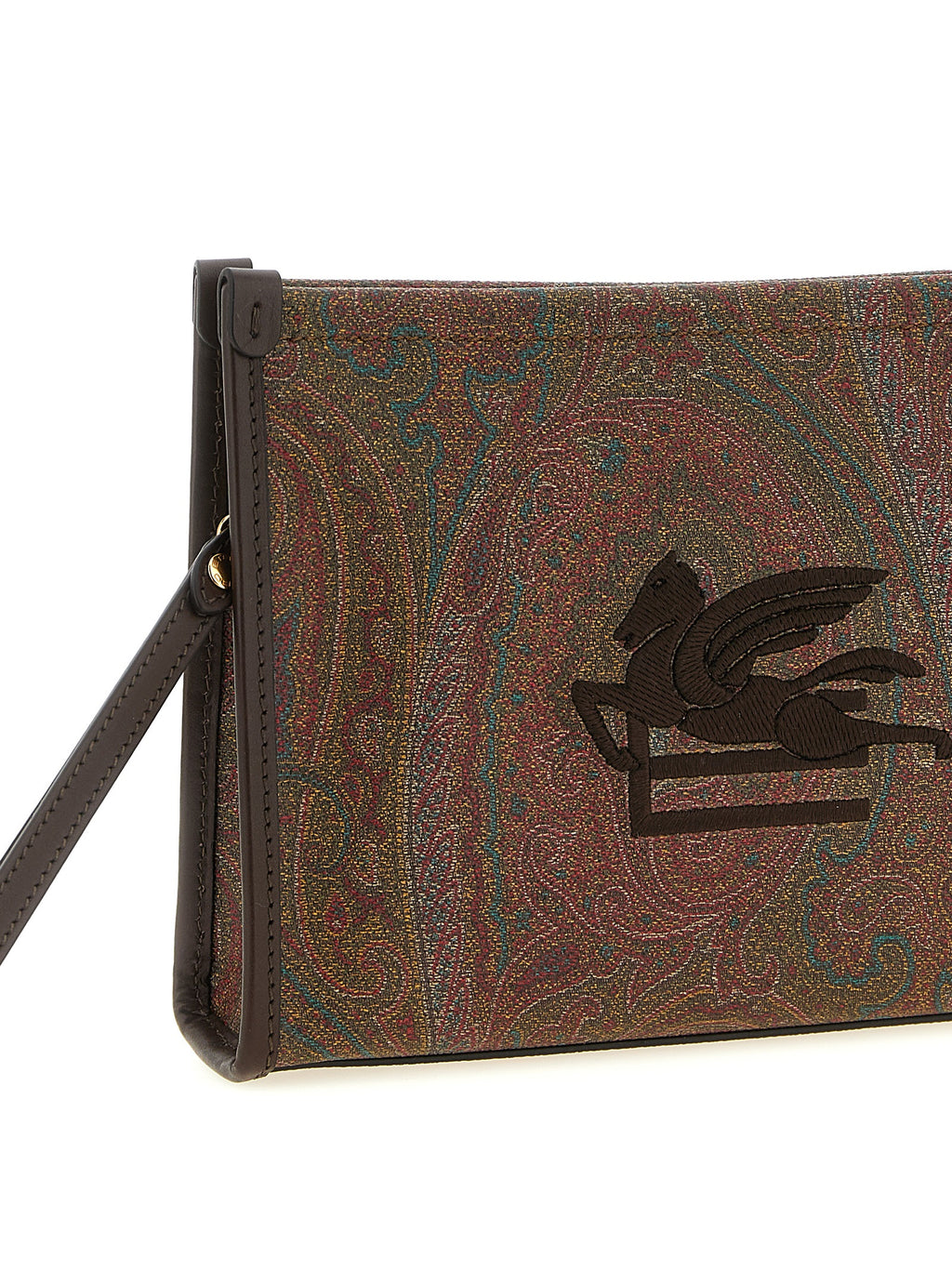 Multicolor Cotton Clutch Bag