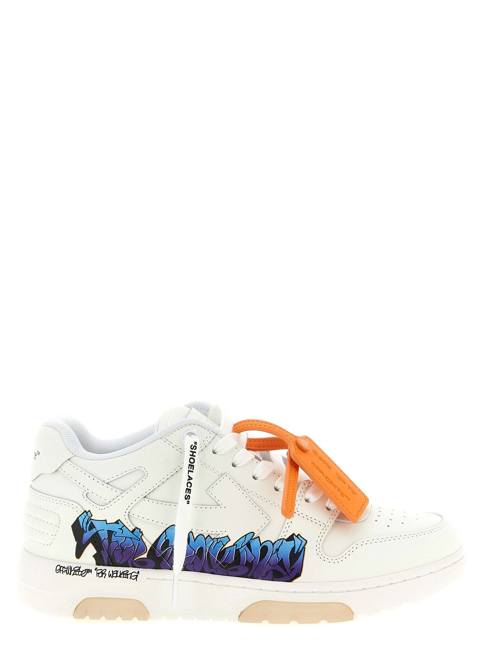 White Calfskin Athletic Sneakers