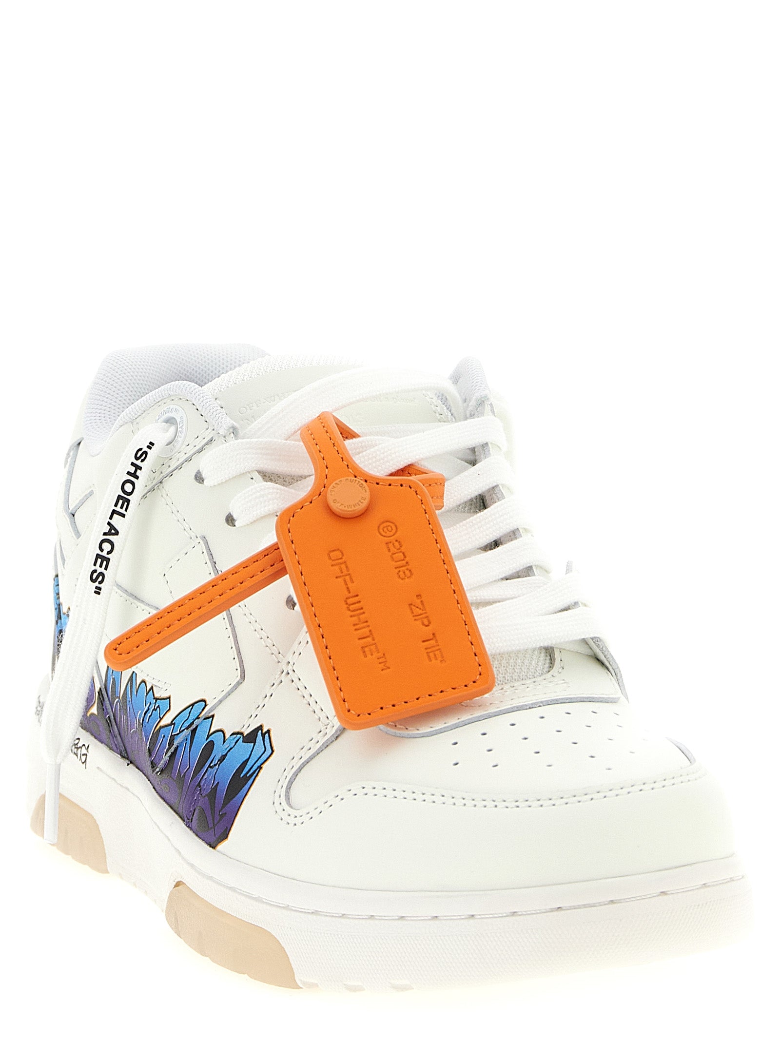 White Calfskin Athletic Sneakers