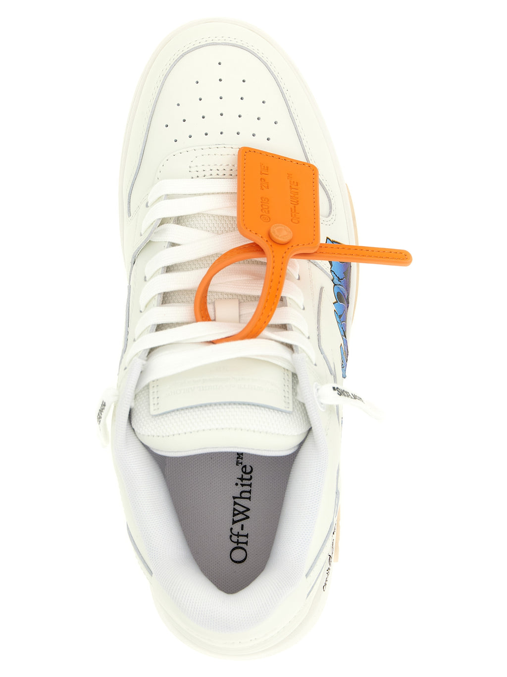 White Calfskin Athletic Sneakers