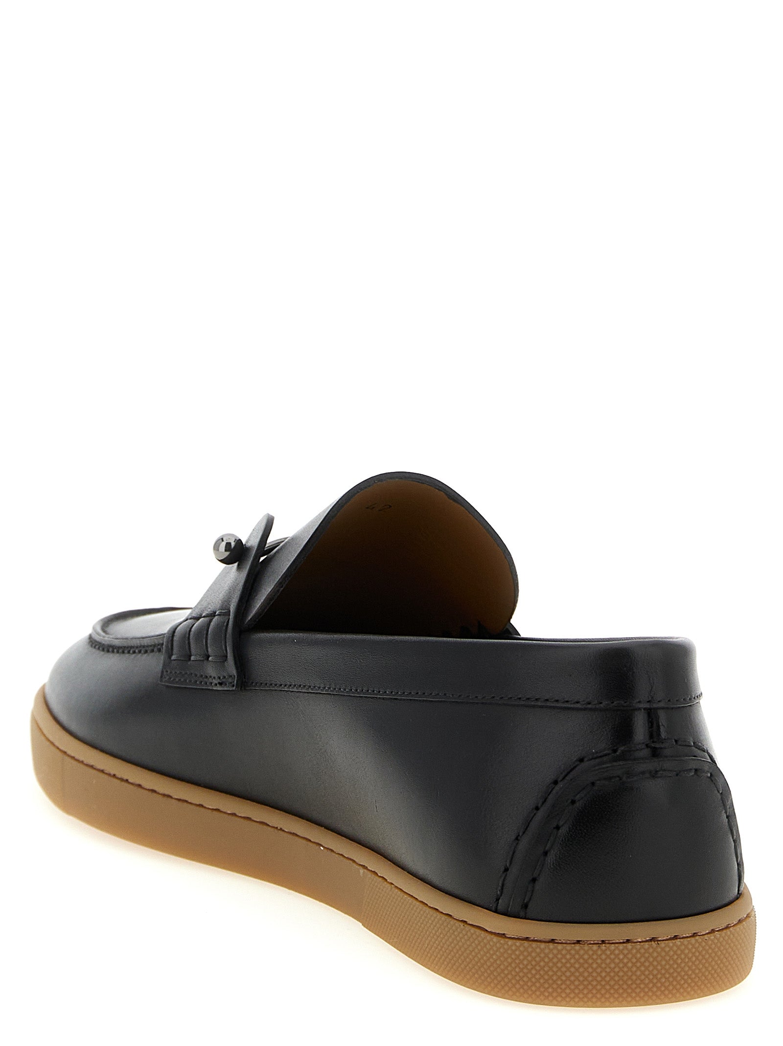Black Calfskin Slip-On Loafers