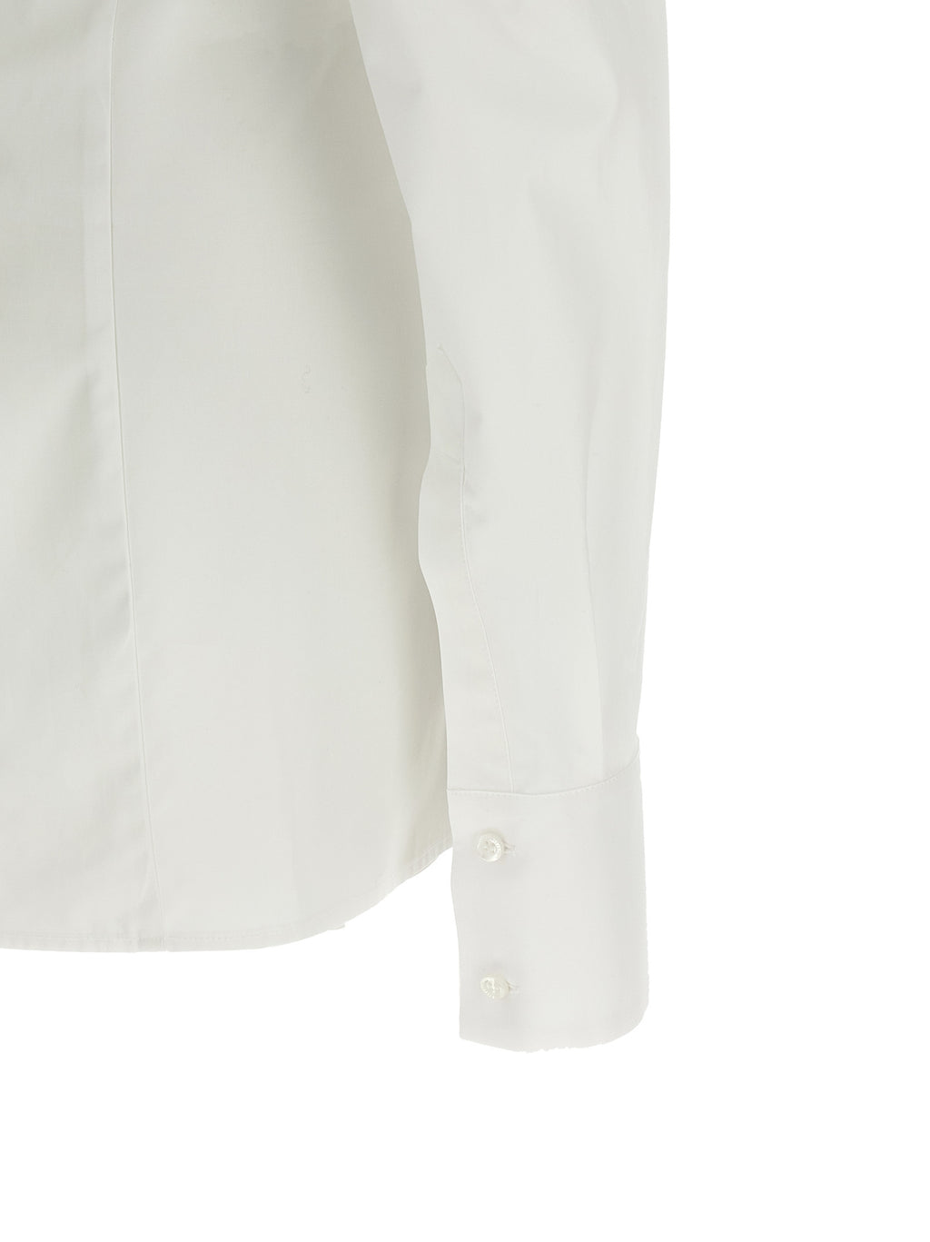 White Cotton Short Dress