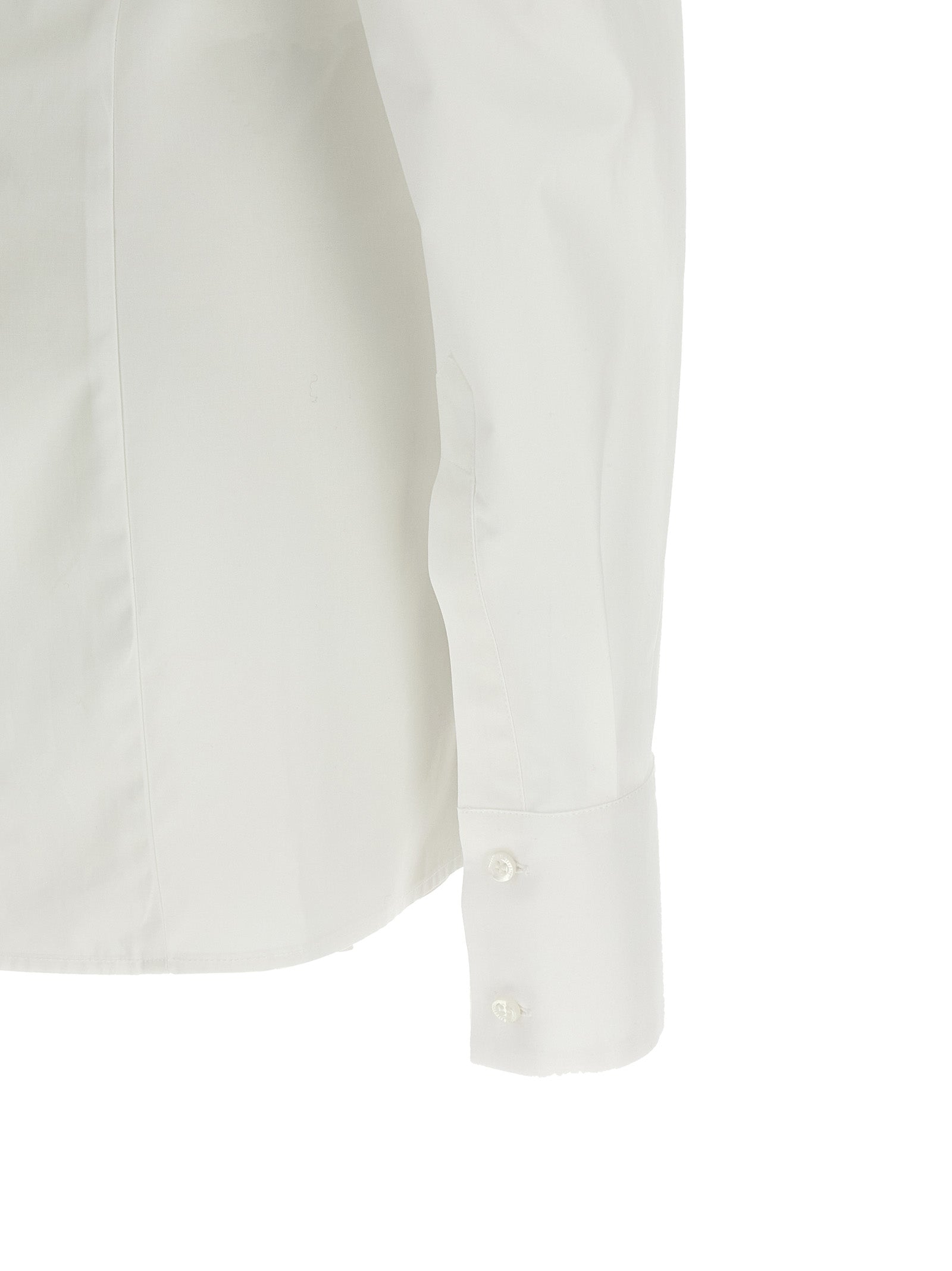 White Cotton Short Dress