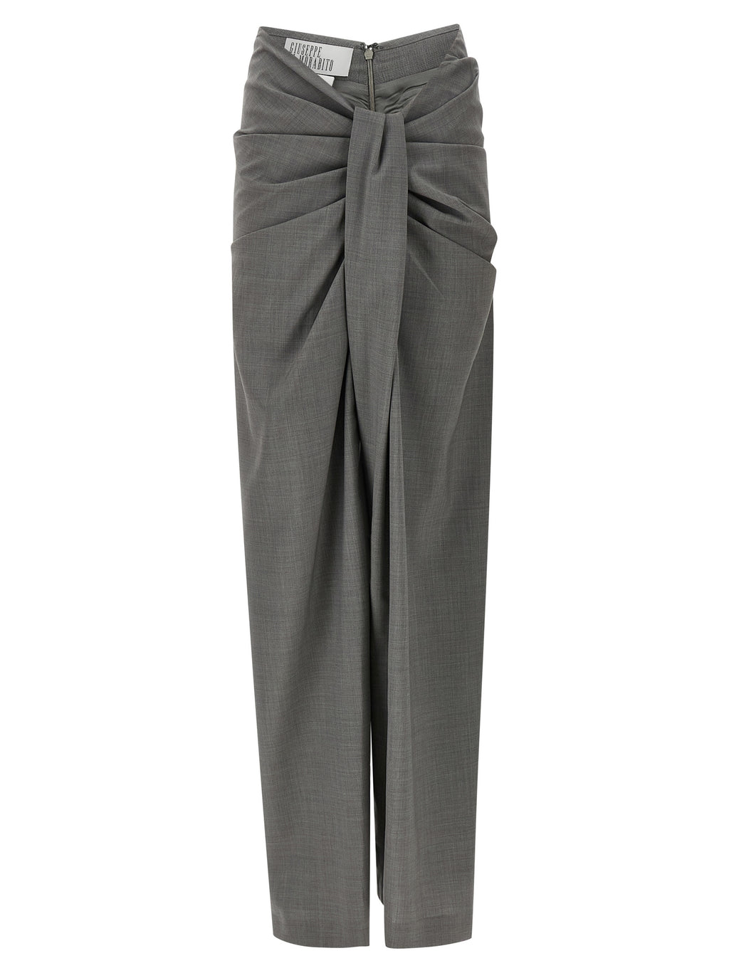 Gray Virgin Wool Dress Pants