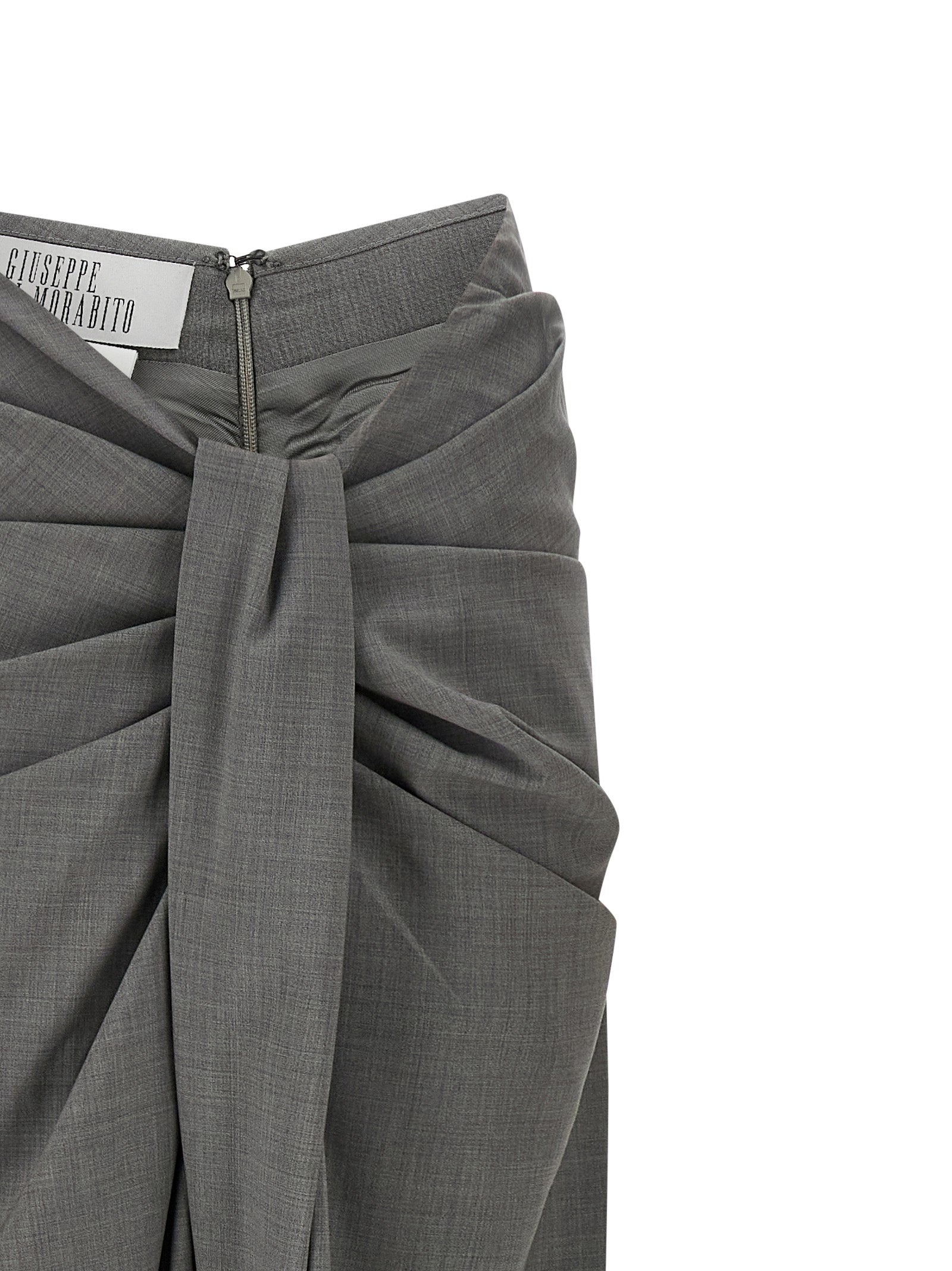 Gray Virgin Wool Dress Pants