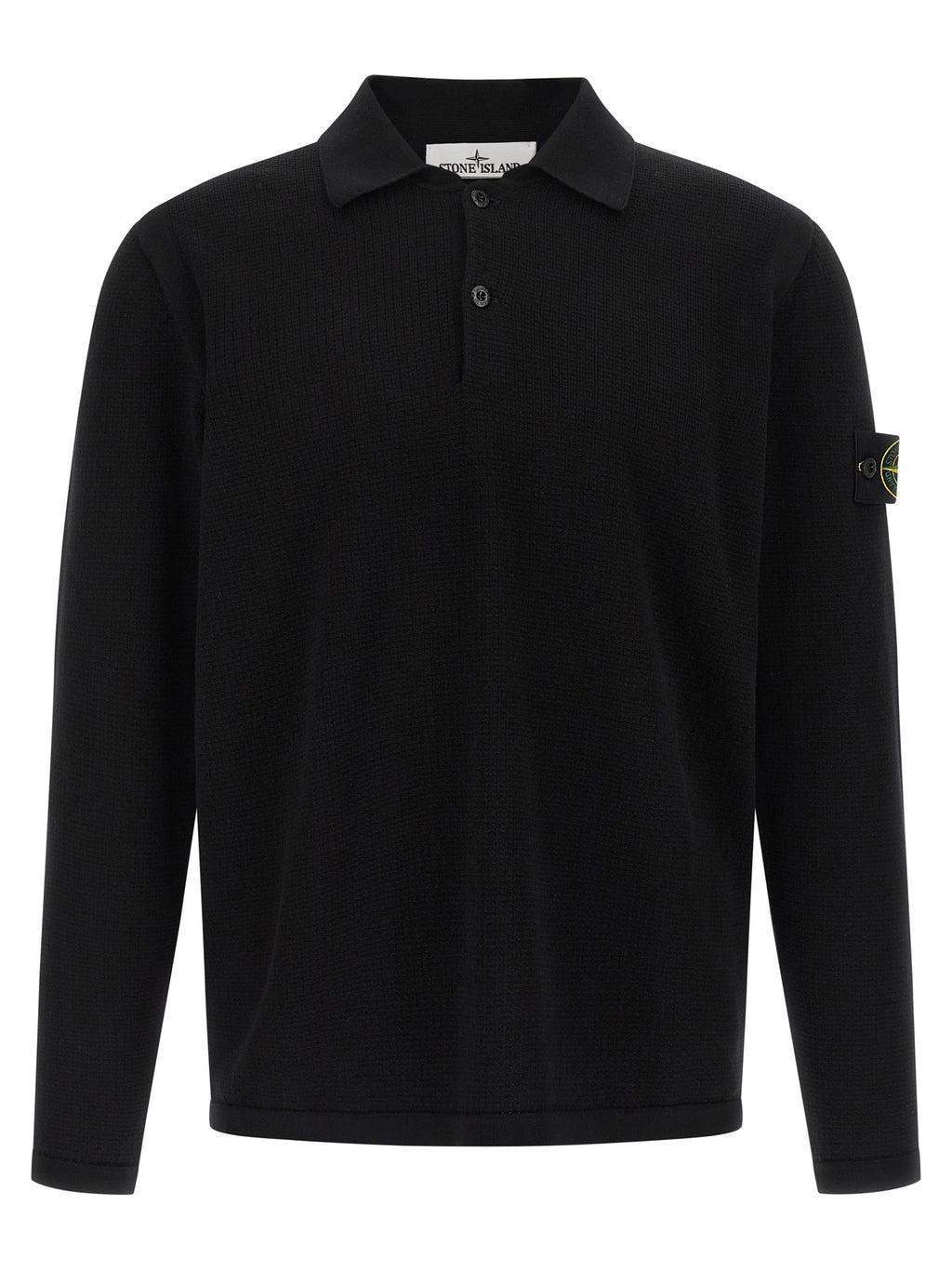 Black Cotton Polo Shirt