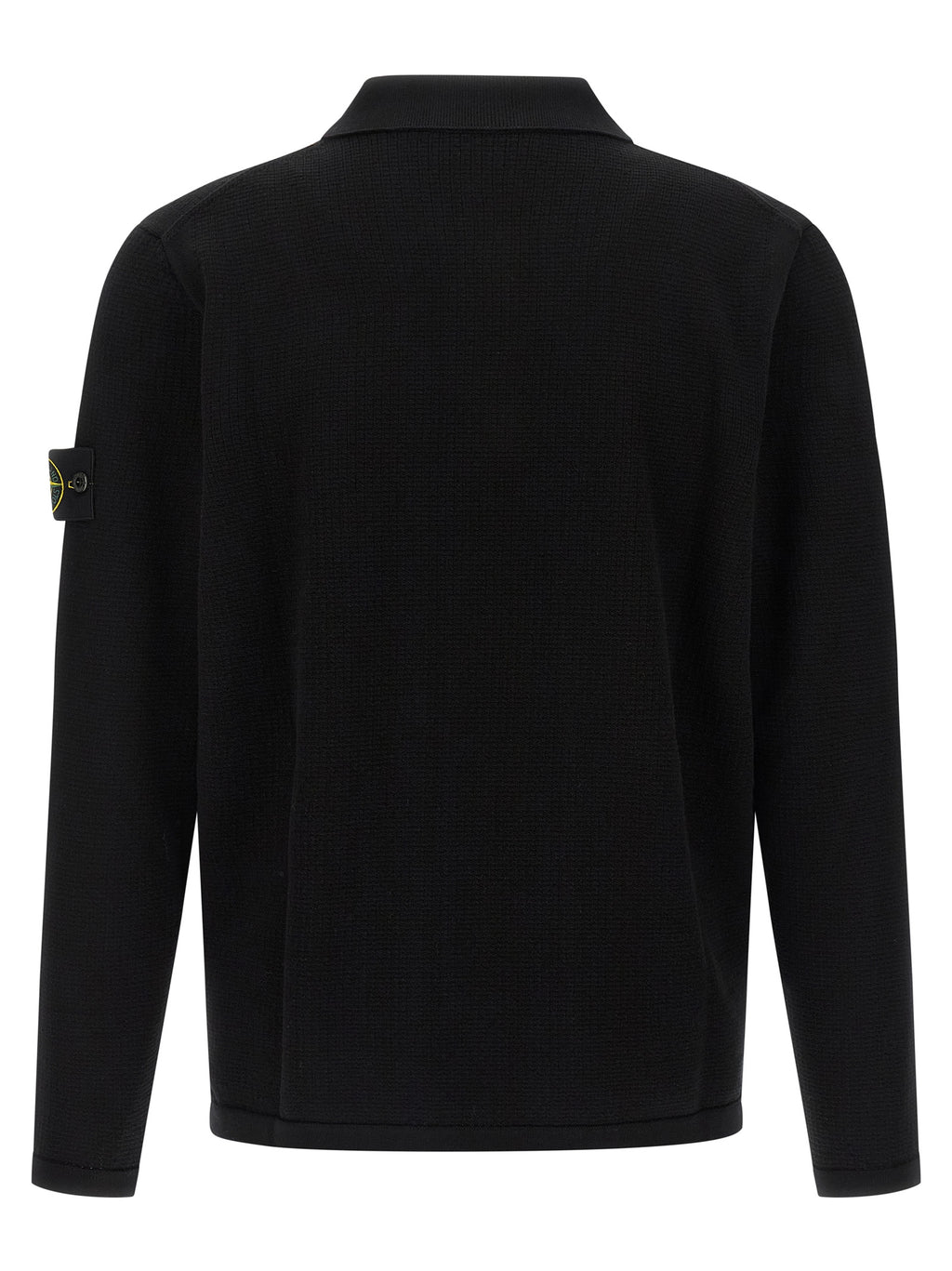 Black Cotton Polo Shirt