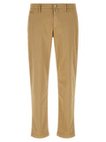 Beige Cotton Chino Pants