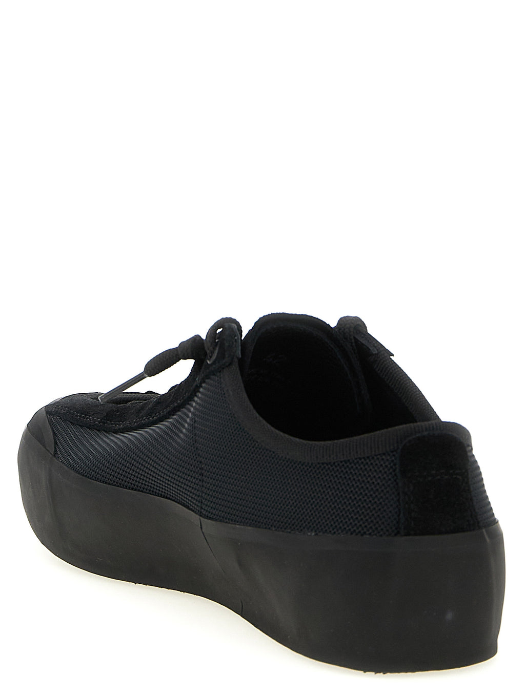 Black Calfskin Athletic Sneakers