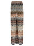 Multicolor Viscose Casual Pants