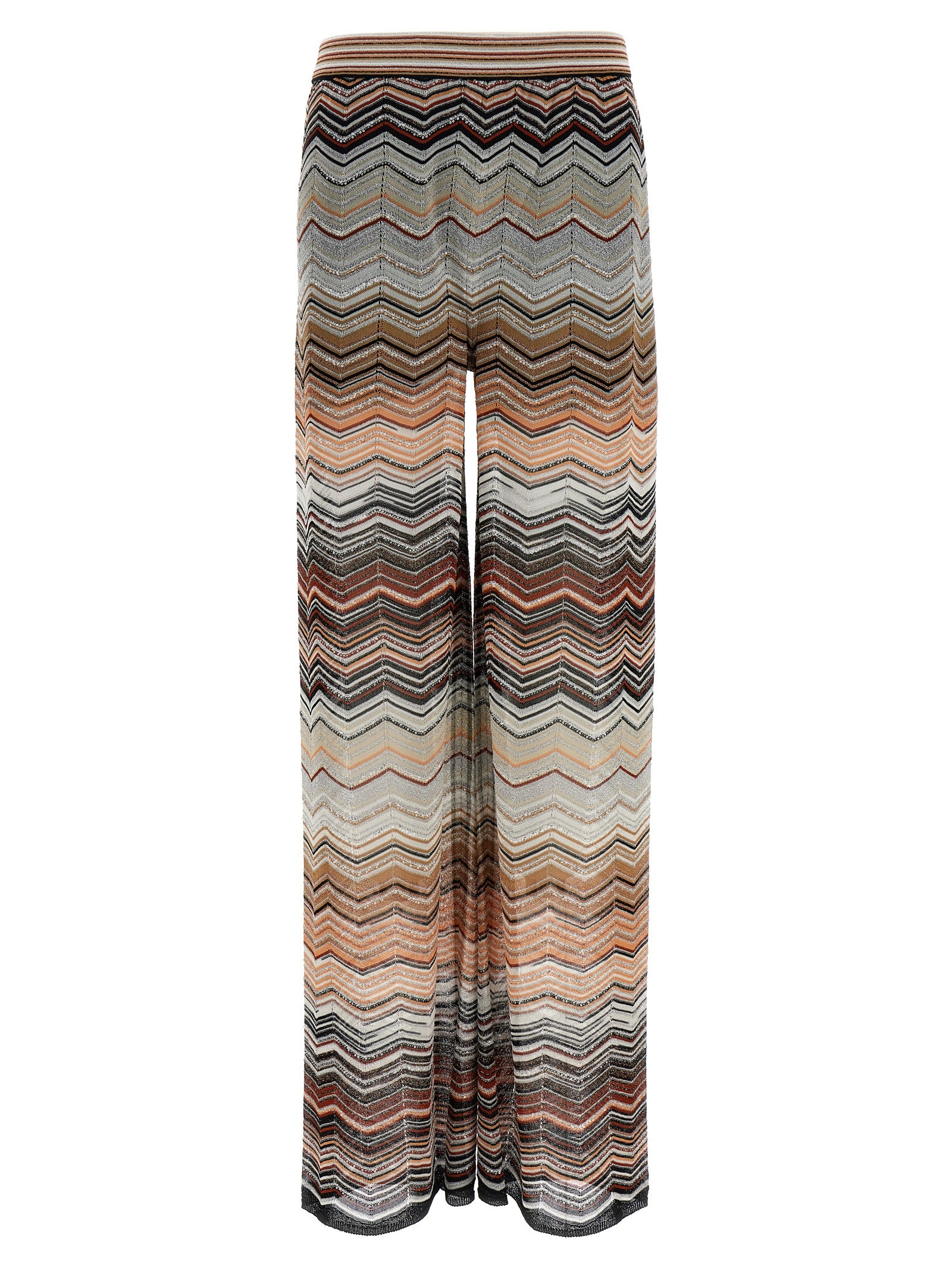 Multicolor Viscose Casual Pants