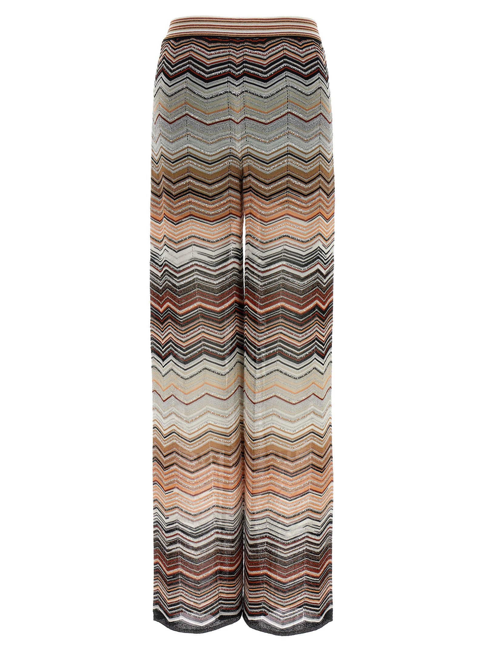 Multicolor Viscose Casual Pants