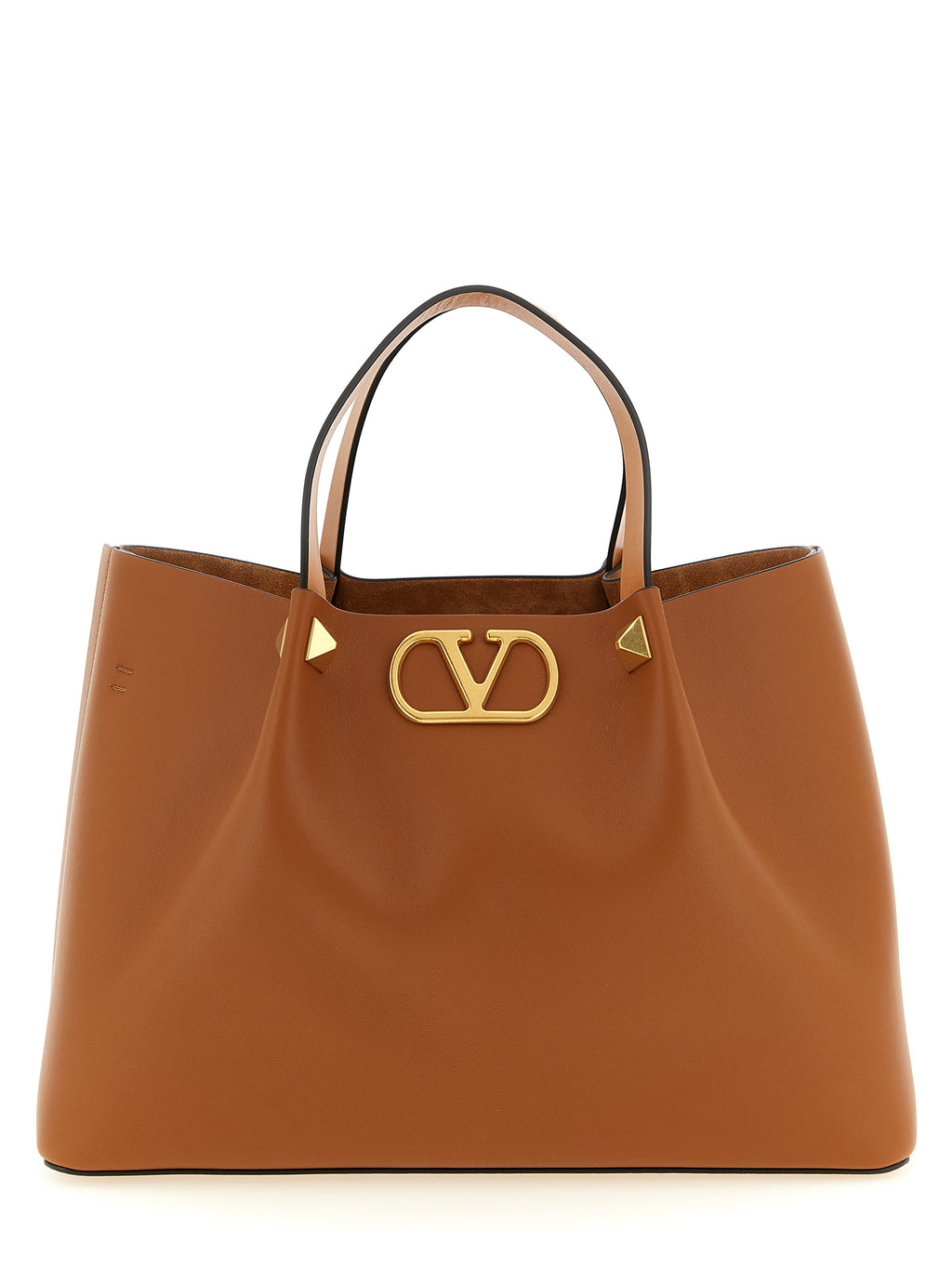 Brown Calfskin Tote Bag