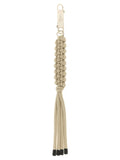 Gray Polyester Keychain