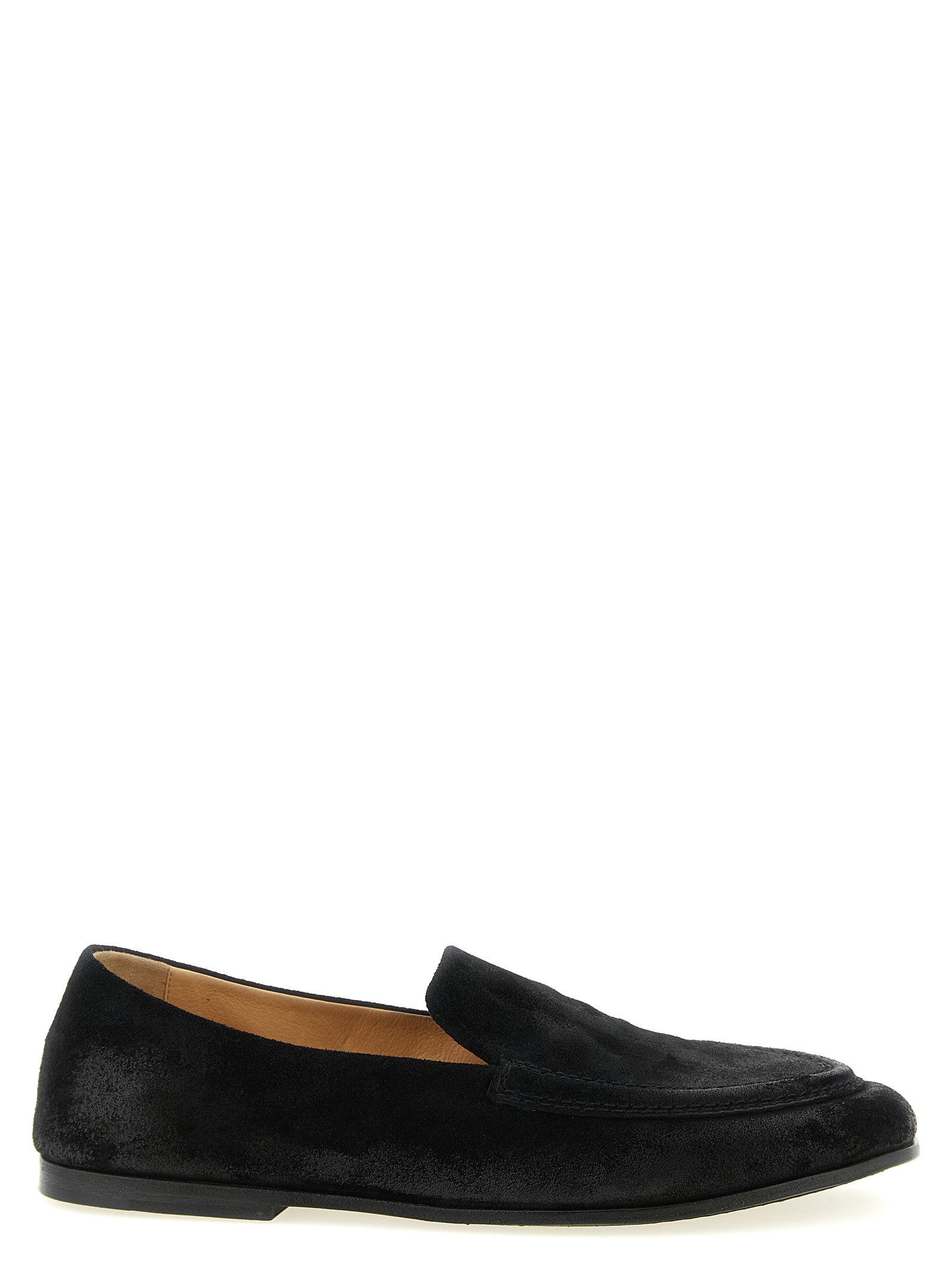 Black Calfskin Slip-On Loafers