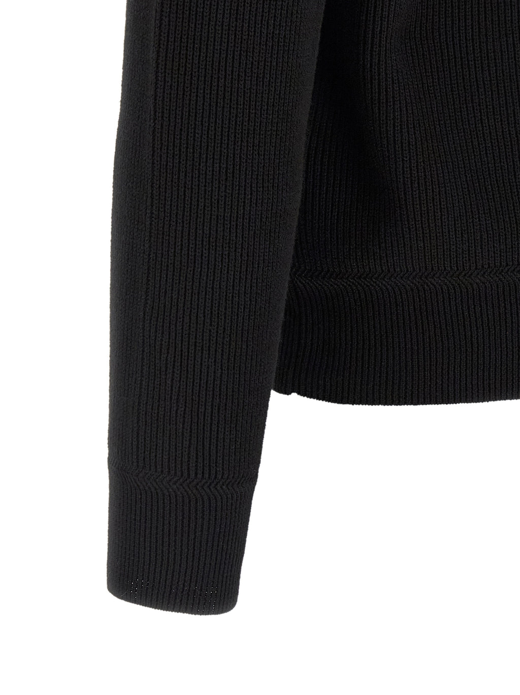 Black Cotton Cardigan
