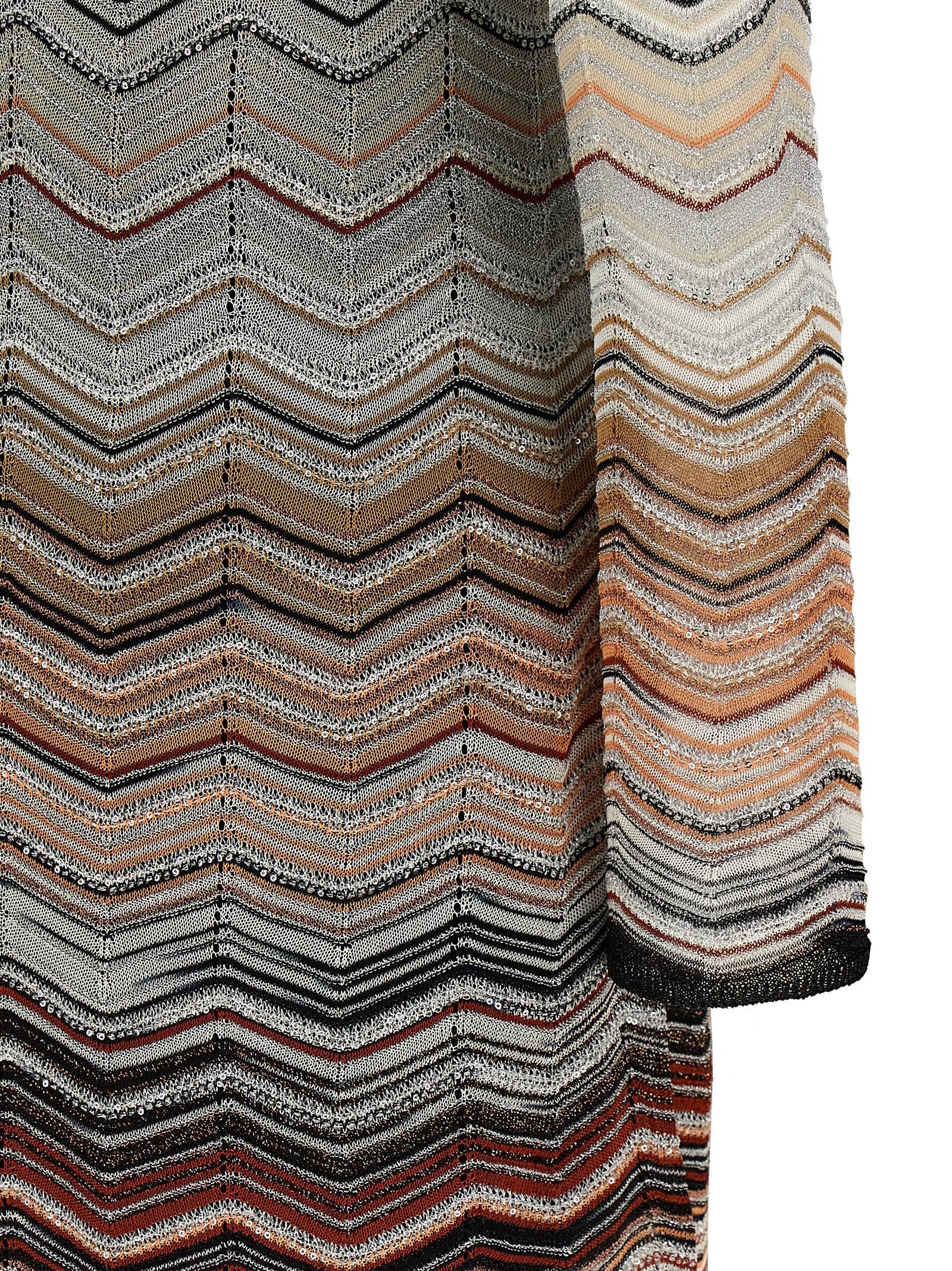 Brown Viscose Short Dress