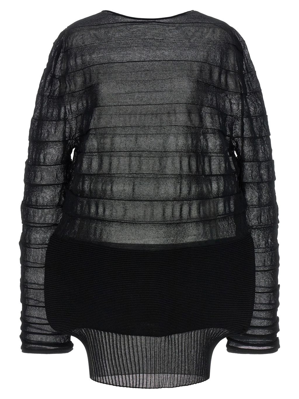 Black Polyester Sweatshirt