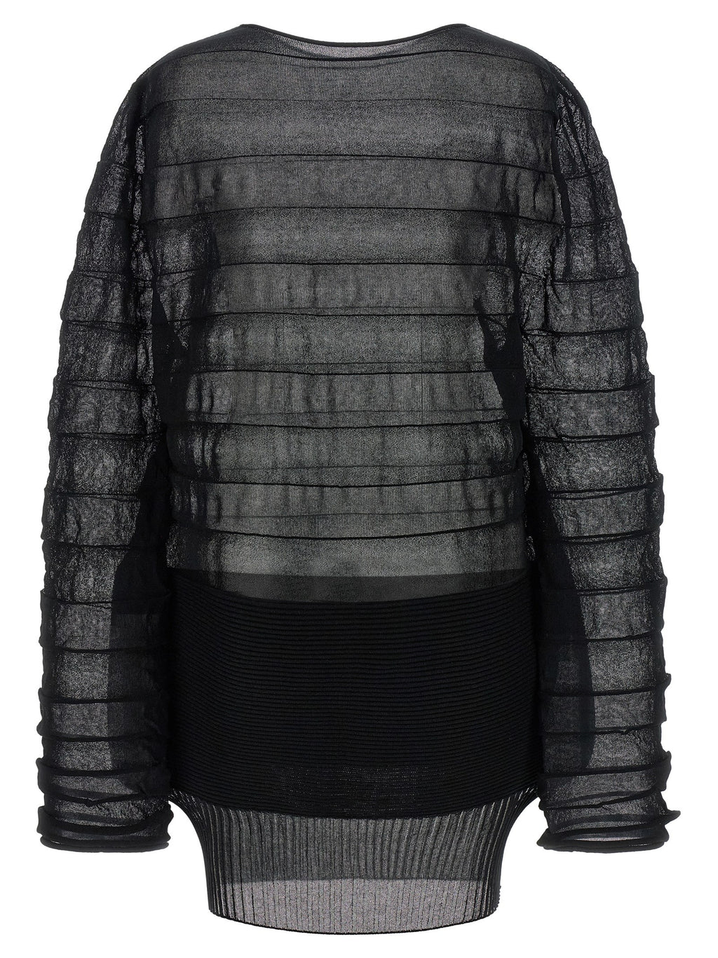 Black Polyester Sweatshirt