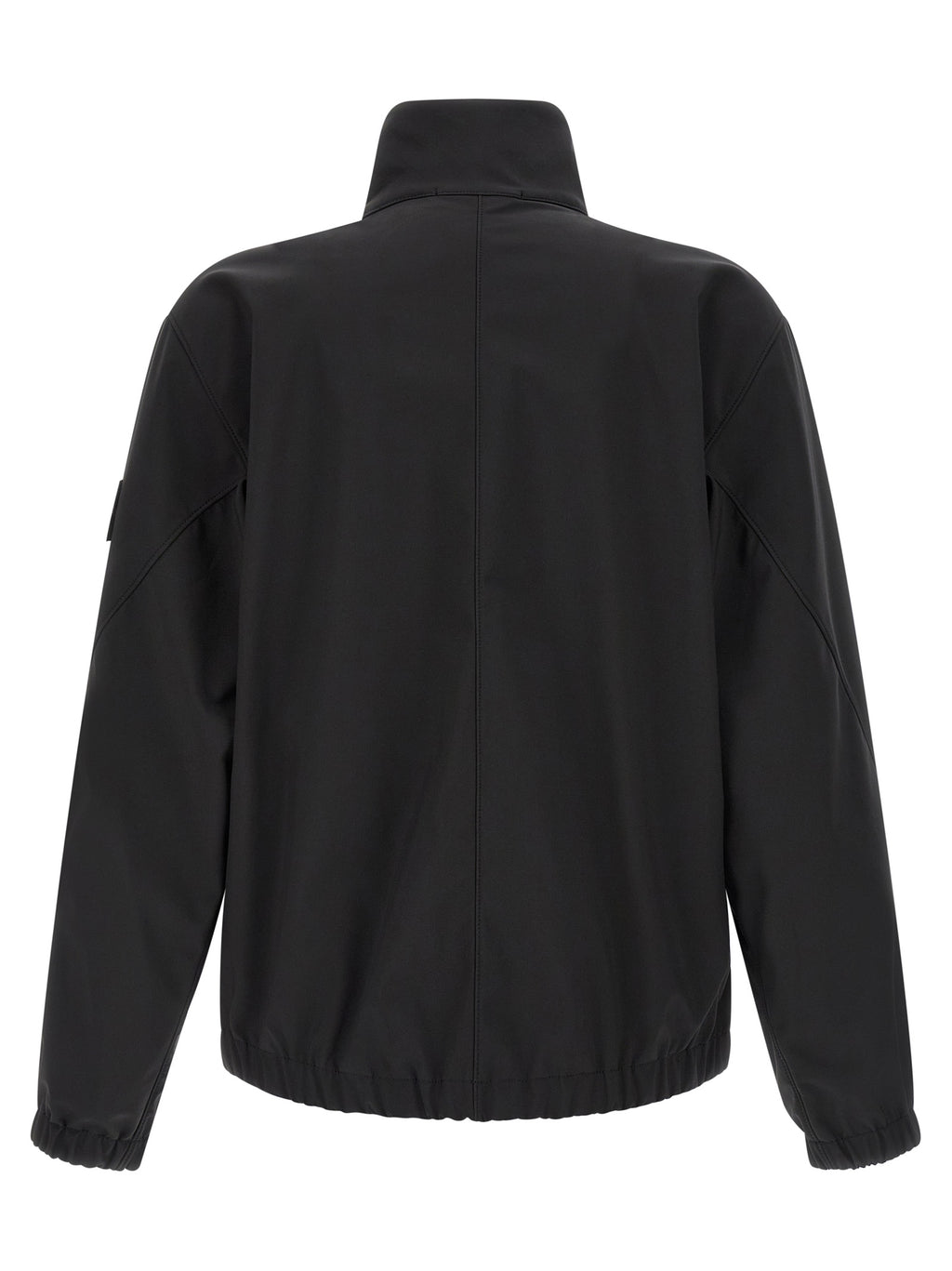 Black Polyester Shell Jacket