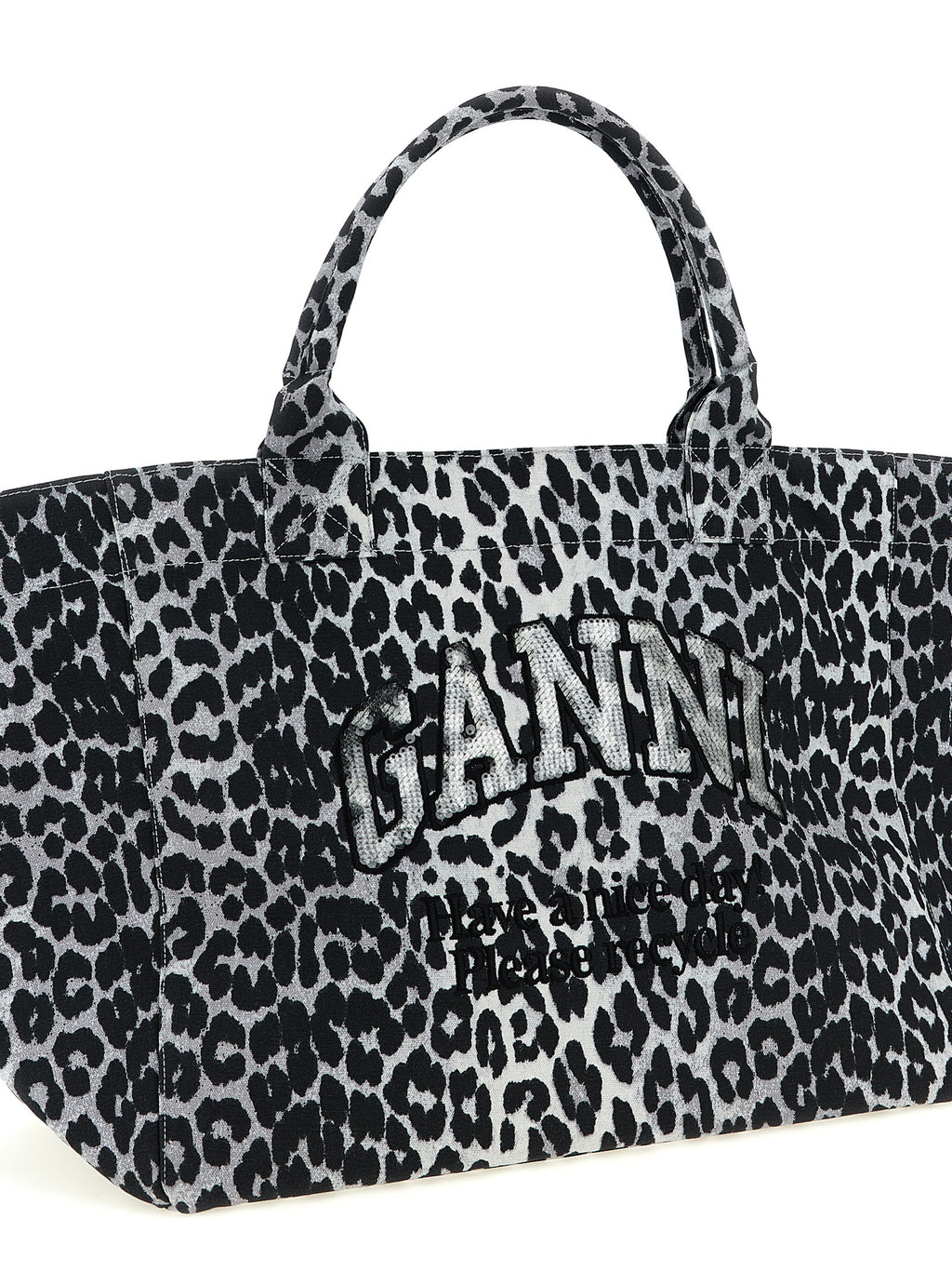 Gray Recycled Cotton Tote Bag