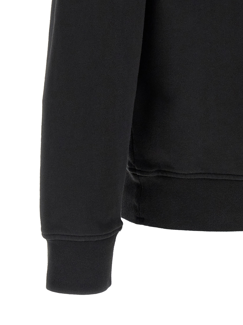 Black Cotton Sweatshirt