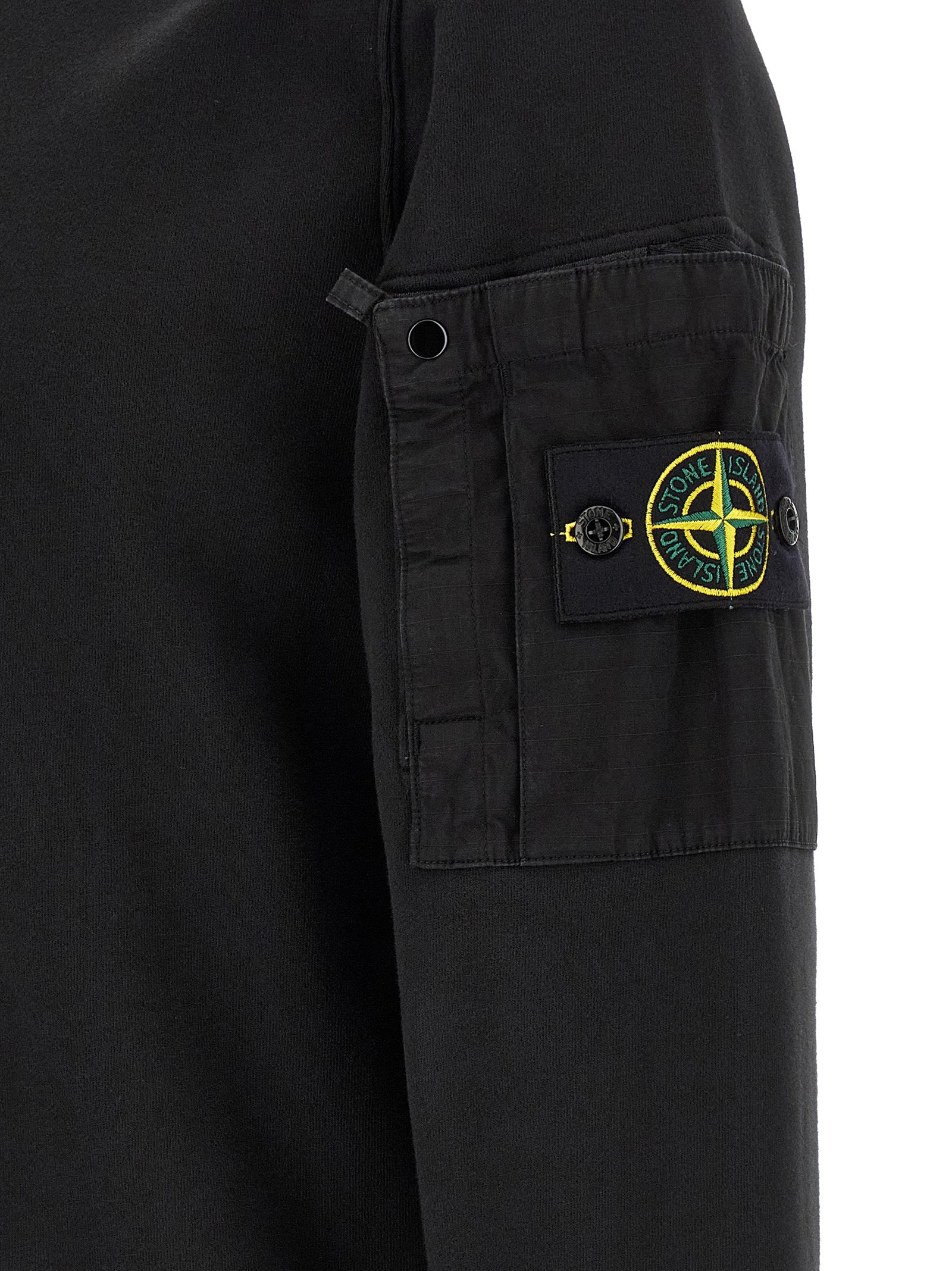 Black Cotton Sweatshirt