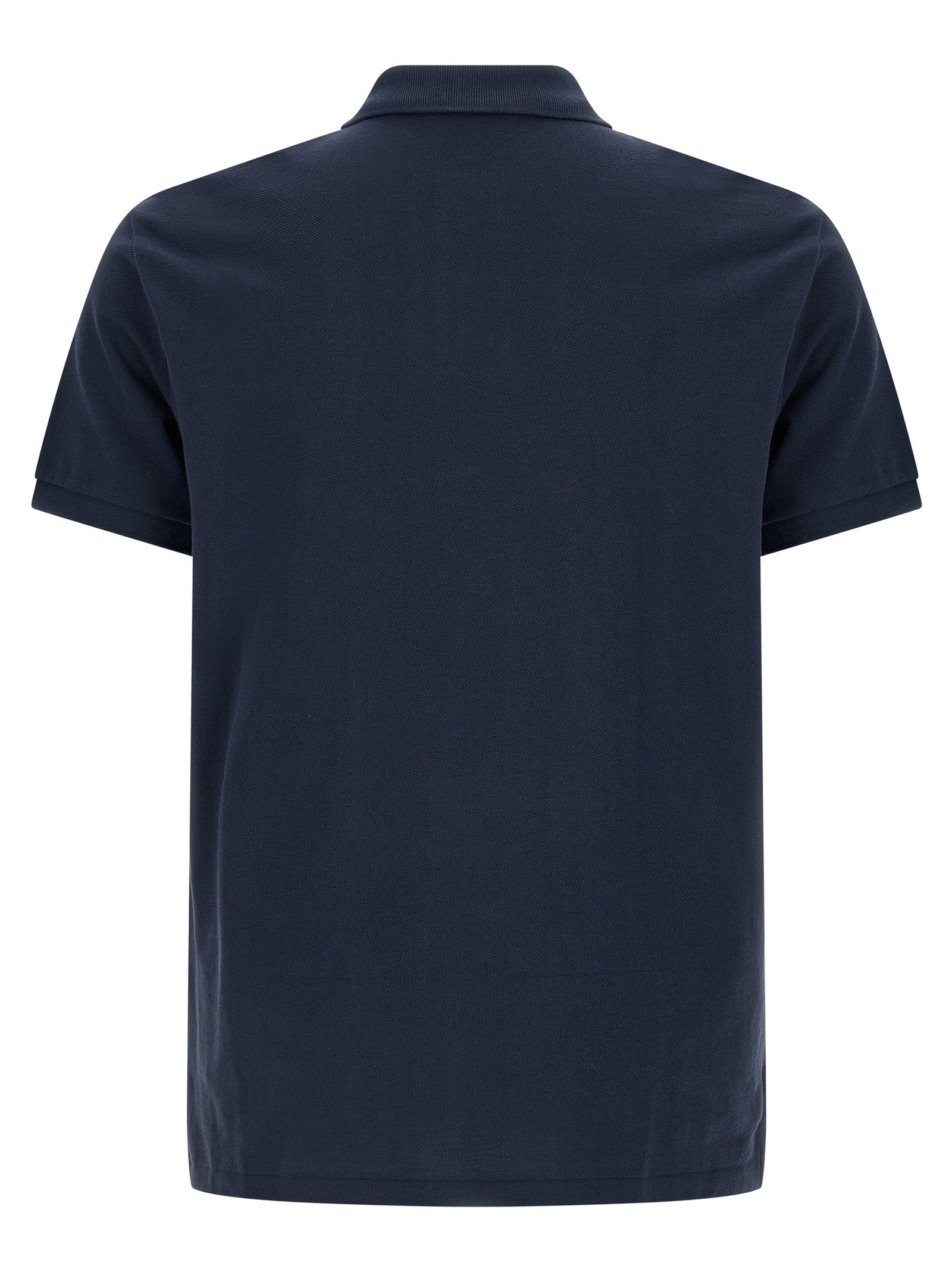 Blue Cotton Polo Shirt