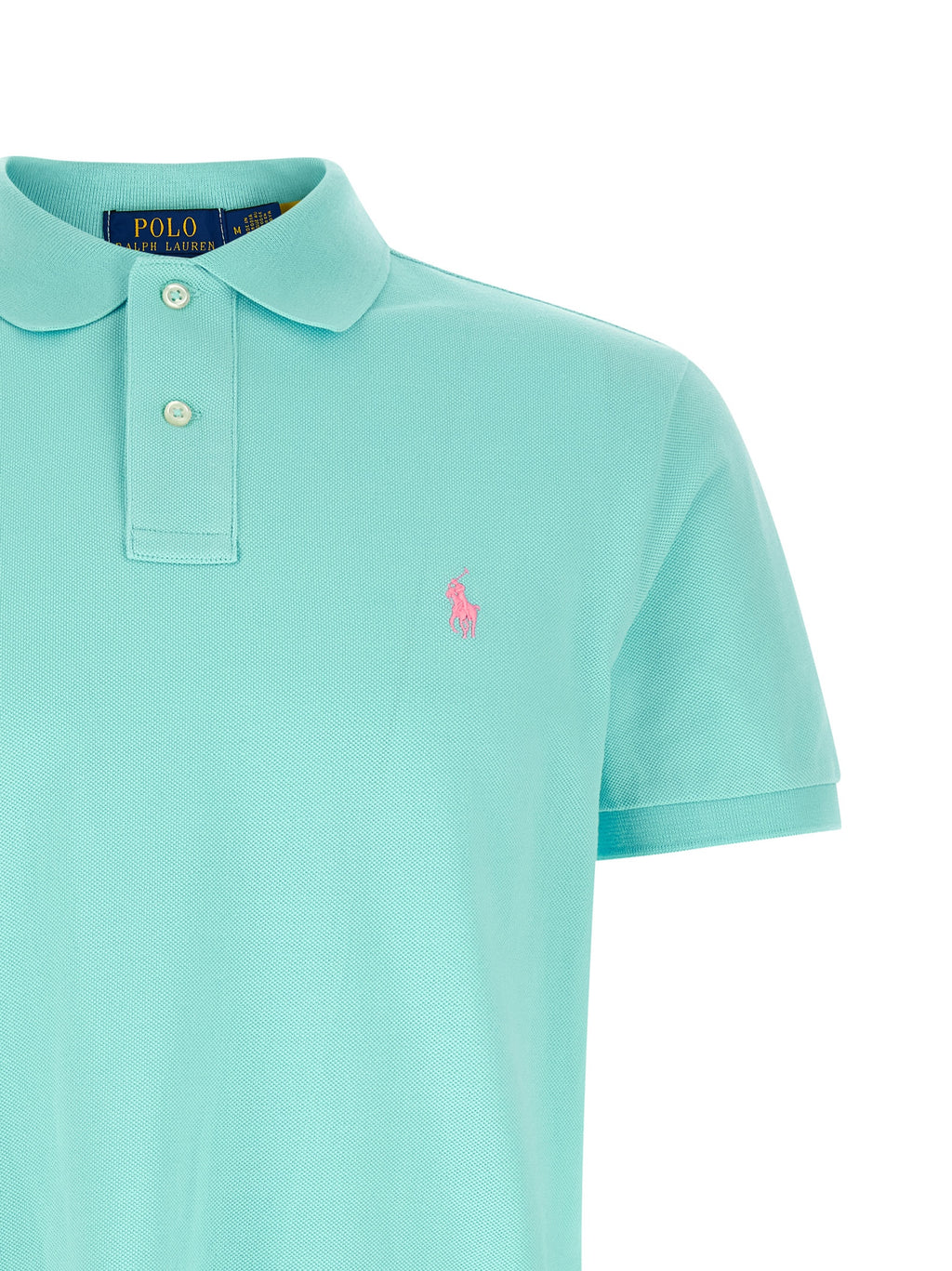 Blue Cotton Polo Shirt