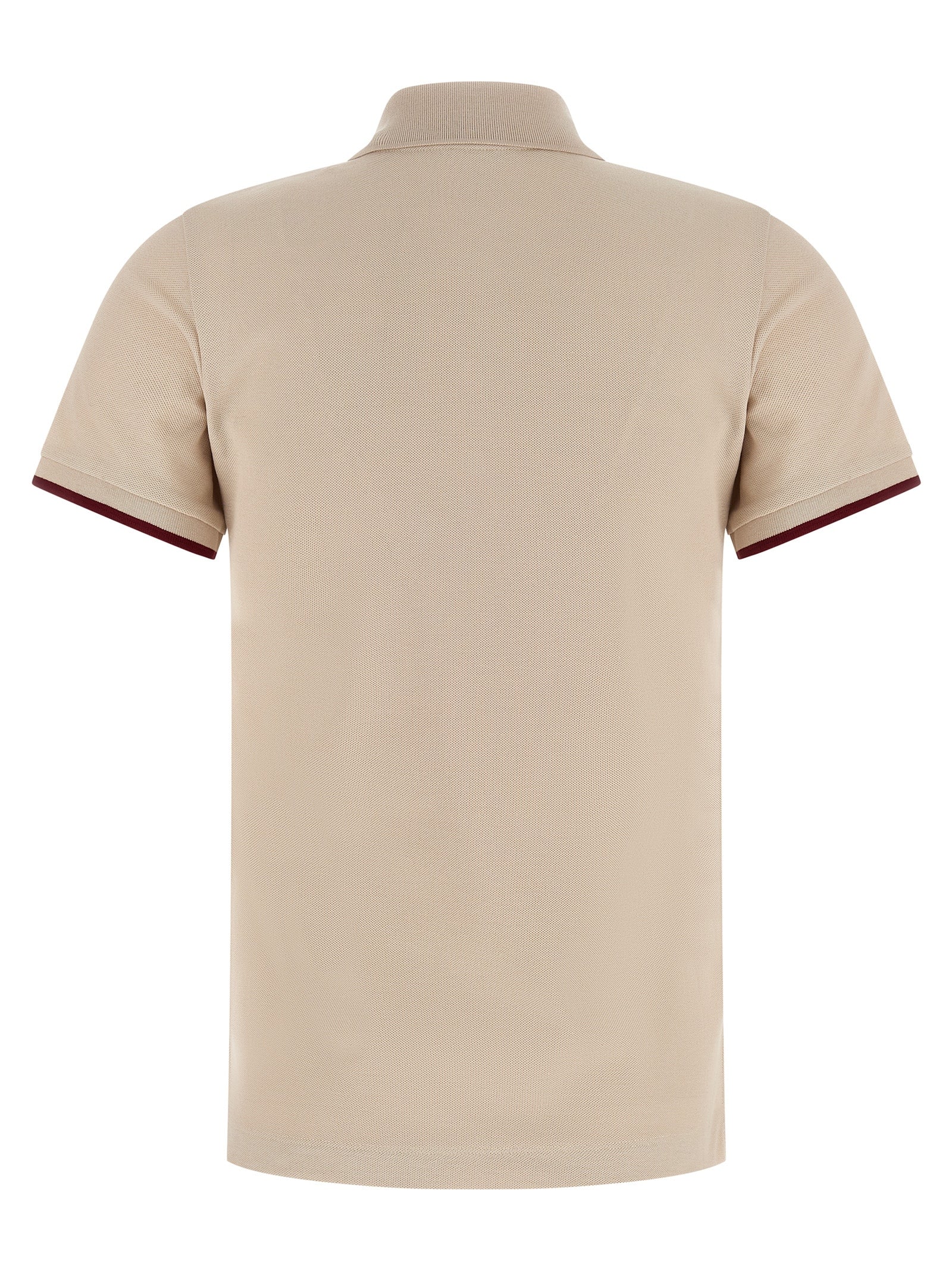 Beige Cotton Polo Shirt