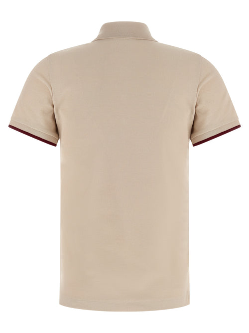 Beige Cotton Polo Shirt
