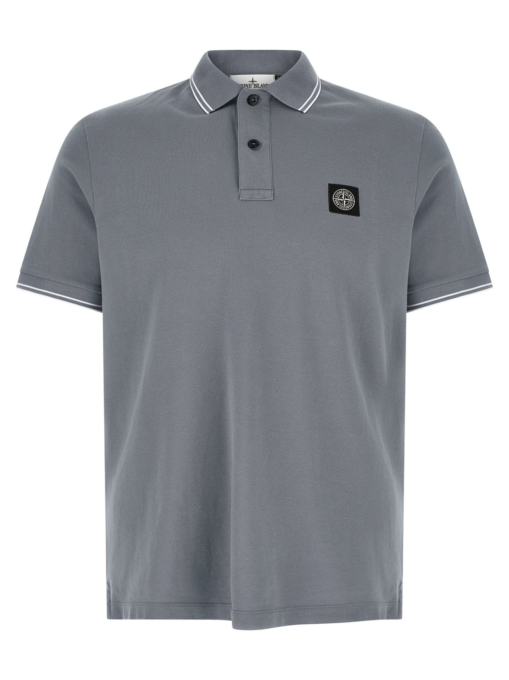 Blue Cotton Polo Shirt