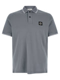 Blue Cotton Polo Shirt