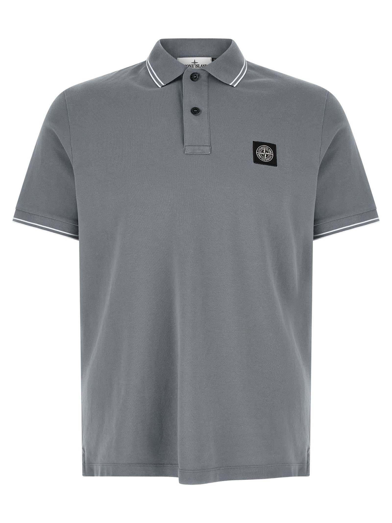 Blue Cotton Polo Shirt