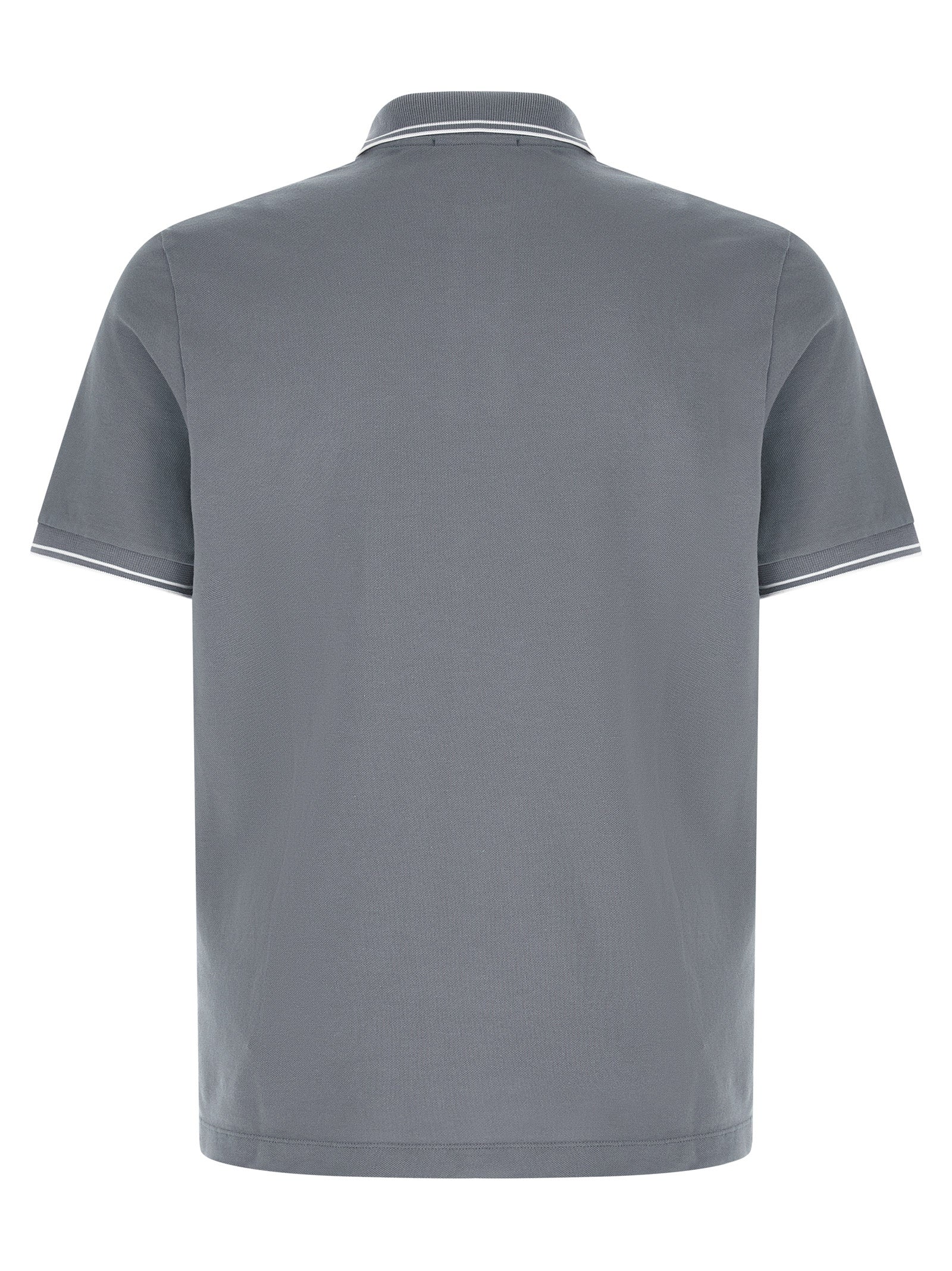 Blue Cotton Polo Shirt