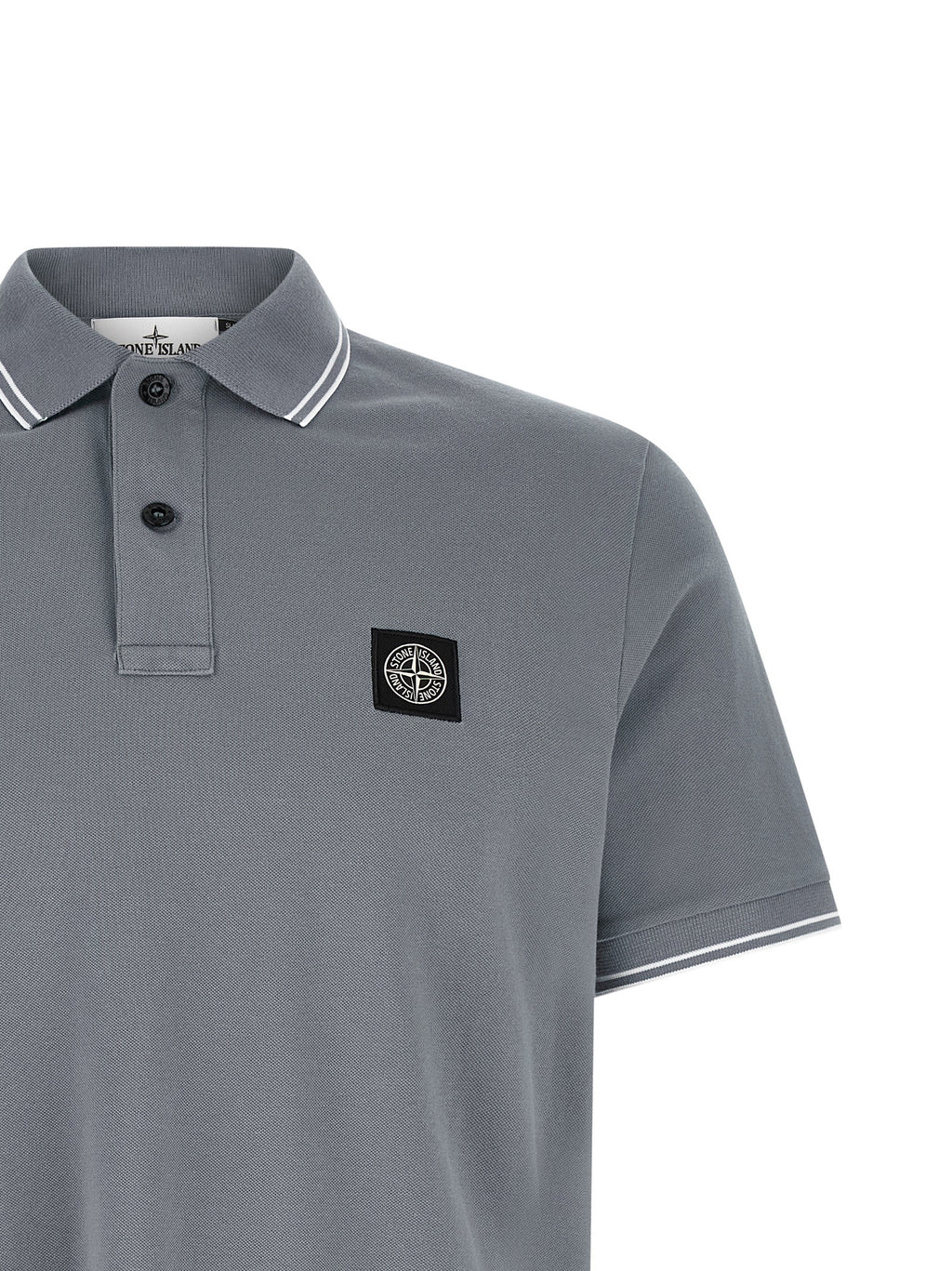 Blue Cotton Polo Shirt