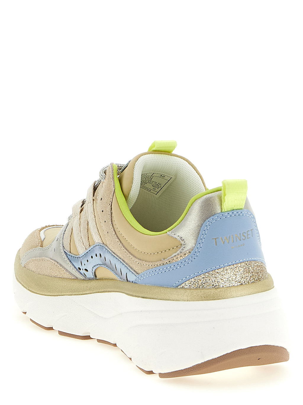 Multicolor Polyethylene Athletic Sneakers