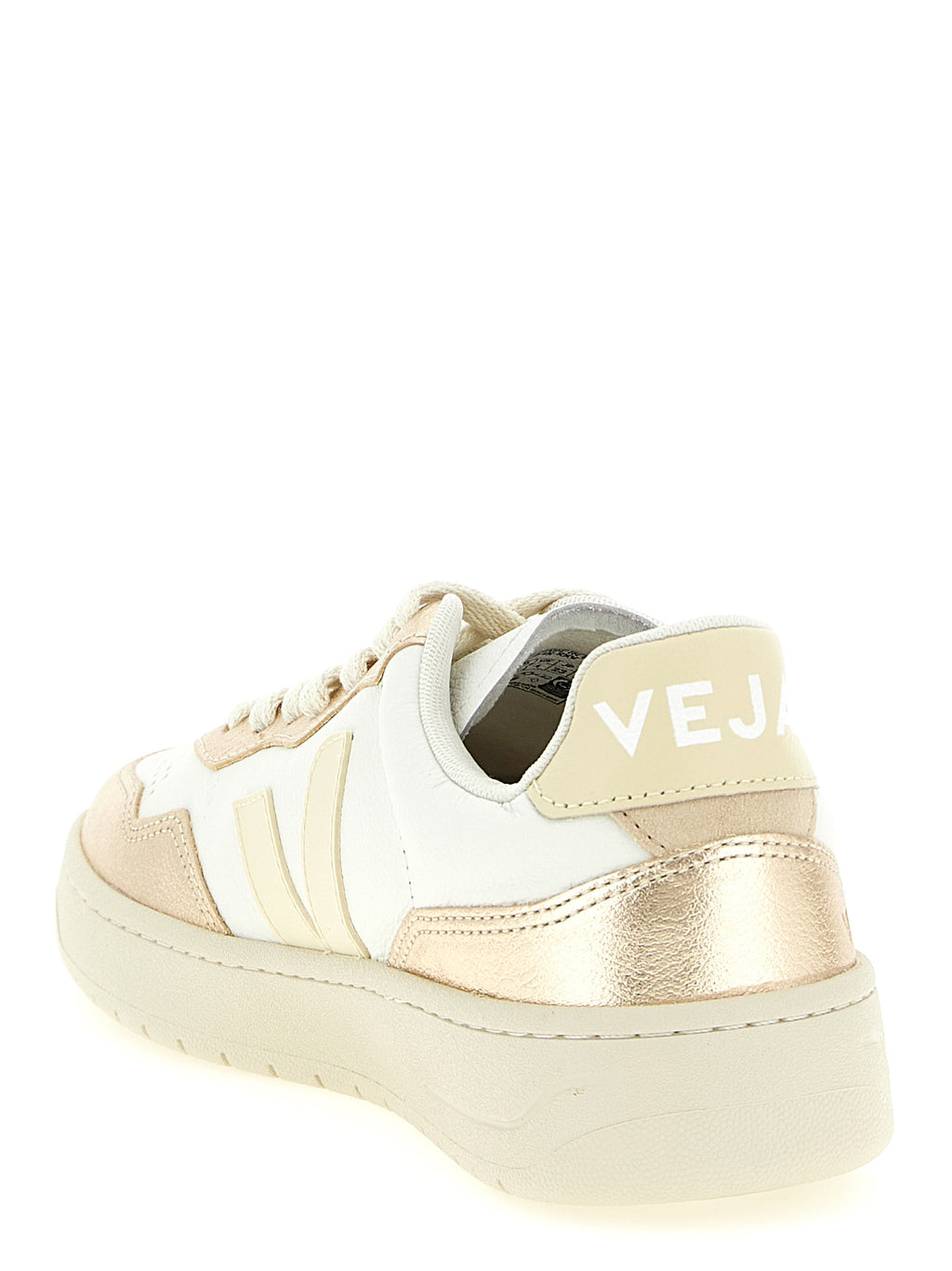 Gold Genuine Leather Low Top Sneakers