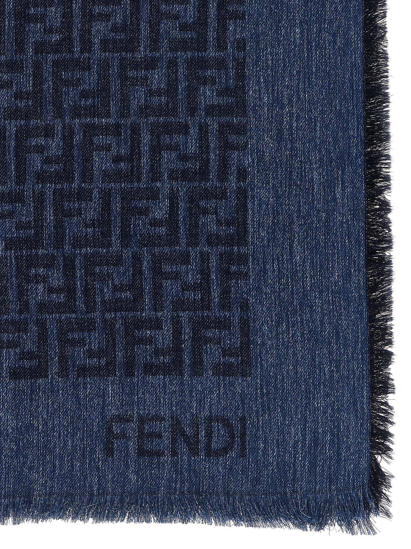 Blue Cotton Scarf
