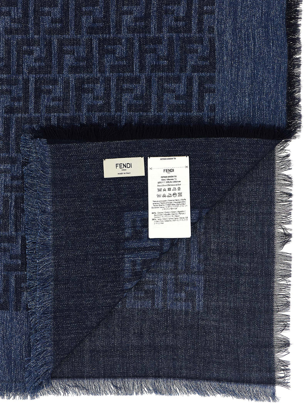 Blue Cotton Scarf