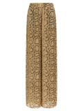 Beige Polyester Pants