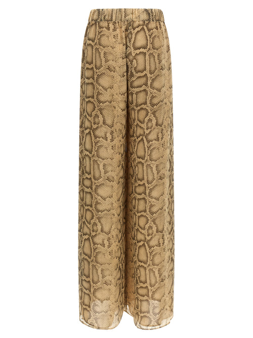 Beige Polyester Pants